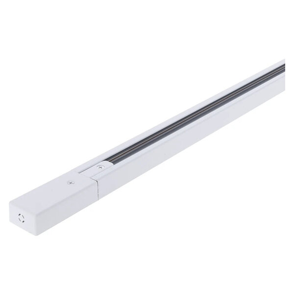 Luxar 1-FASE RAIL 2 Meter Wit incl. voeding en eindkap