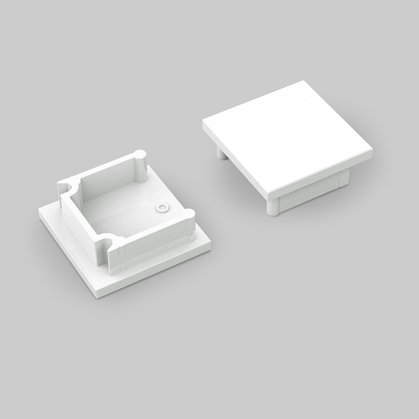 Luxar Eindkapjes 20 stuks wit voor Profiel wit