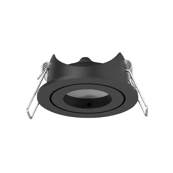 Luxar MR11 Inbouwspot rond kantelbaar zwart gatmaat Ø48