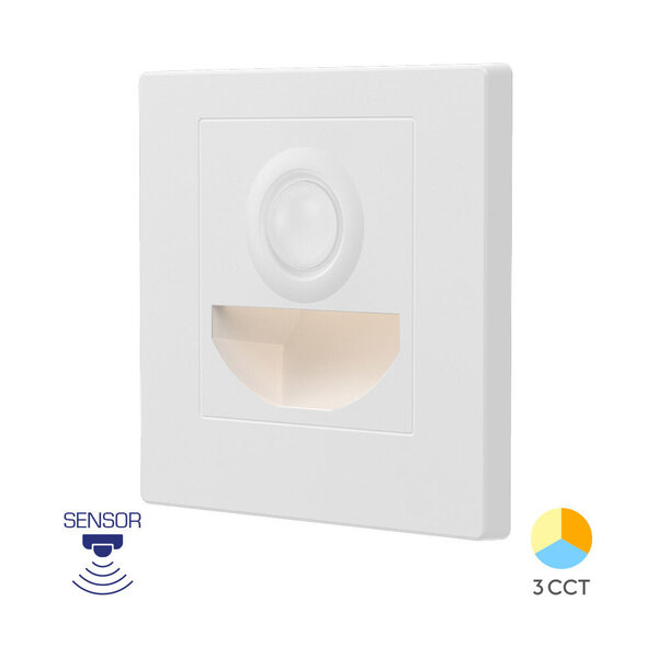 Braytron Inbouw Steplight met Bewegingssensor 1,5W CCT Wit