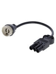 Luxar GU10 Fitting met 3-SWP Connector Zwart