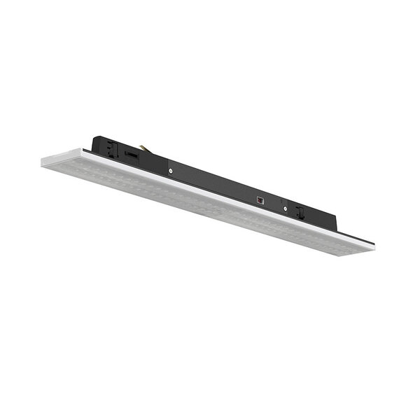 Luxar Luxar 3-Fase Railarmatuur 60cm Kantelbaar Power & CCT Switch Zwart