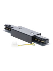 Luxar 1-Fase Rail I-Connector Middenvoeding Zwart