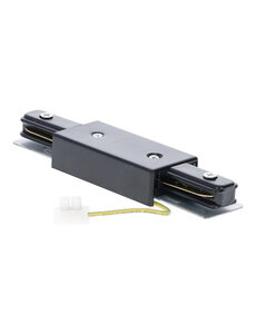 Luxar 1-Fase Rail I-Connector Middenvoeding Zwart