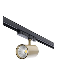 Luxar 3 Fase Railspot Messing 10-20-30W Dimbaar CCT-Schakelaar