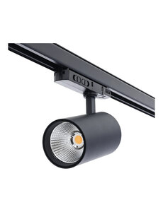 Luxar 3-Fase Railspot Food 10W-30W Dimbaar CCT-Switch Zwart