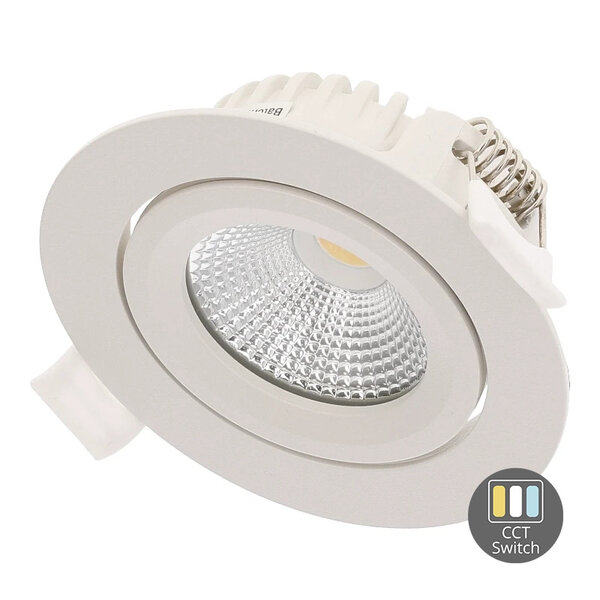 Luxar Luxar Slim-Fit LED Inbouwspot IP65 6W Dimbaar CCT-Switch Wit CRI90