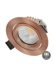 Luxar Slim-Fit LED Inbouwspot IP65 6W Dimbaar CCT-Switch Koper CRI90