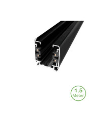 Luxar 3-Fase Rail 1,5 m Zwart