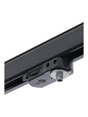 Luxar 3 Fase Rail pendel adapter Zwart 7cm