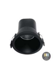 Luxar LED Inbouwspot 9W Dimbaar CCT-Switch Zwart