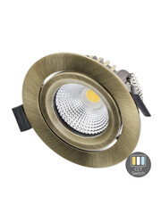 Luxar Slim-Fit LED Inbouwspot IP65 6W Dimbaar CCT-Switch Brons CRI90