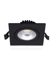 Luxar LED Inbouwspot Slim-Fit 6W IP65 CCT-Switch Dimbaar Zwart