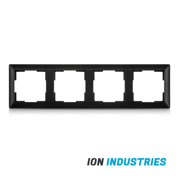ION INDUSTRIES Afdekraam 4-Voudig J1 Matzwart 295x80mm