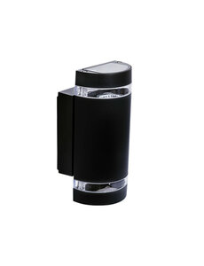 Kanlux Wandlamp op/neer halfrond zwart