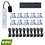 Luxar Luxar Inbouwspots Set 10 Stuks 12V IP65 met Afstandsbediening Zilver