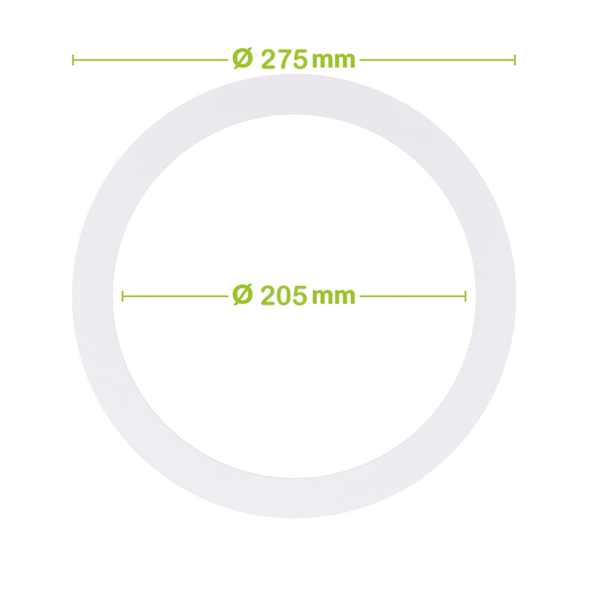 Luxar Luxar Verloopring Metaal Ø205-275mm Wit