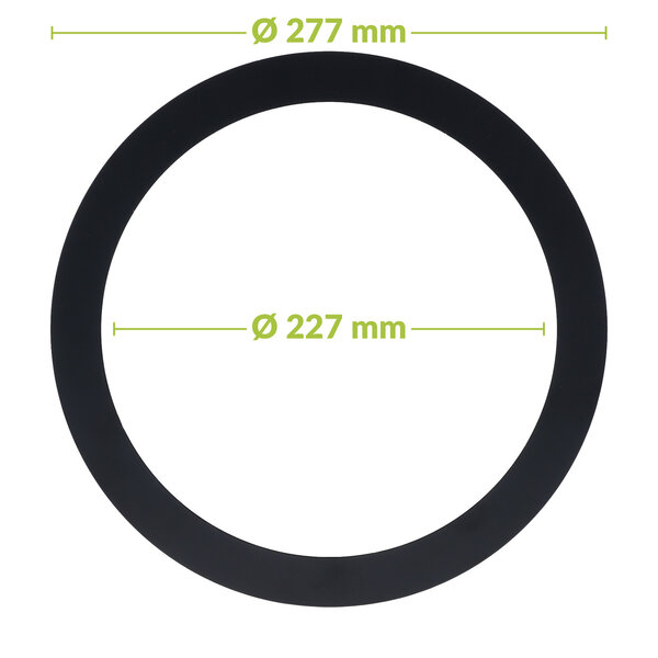 Luxar Luxar Verloopring Metaal Ø227-277mm Zwart