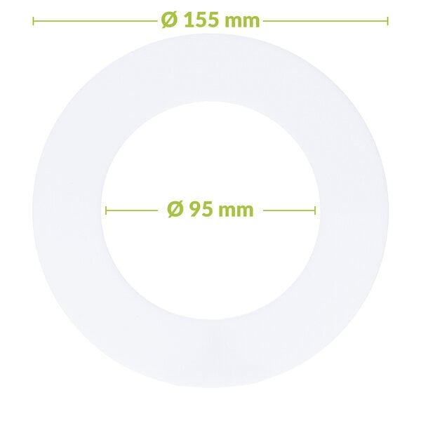 Luxar Luxar Verloopring Polystyreen Ø95-155mm Wit