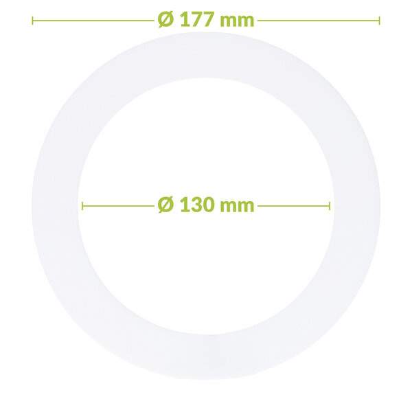 Luxar Luxar Verloopring Polystyreen Ø130-177mm Wit