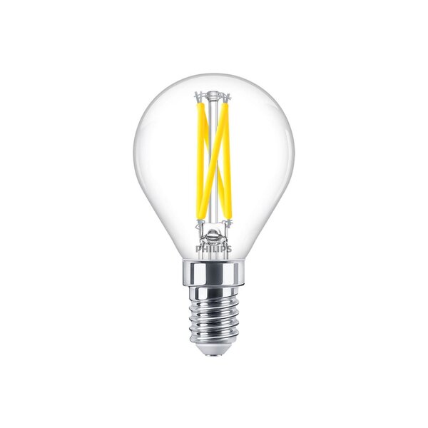 Philips Philips MASTER LED E14 Kogel Filament Helder 2.5W 340lm - 922-927 Dim To Warm | Beste Kleurweergave - Dimbaar