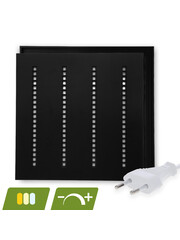 Luxar Louvre LED Paneel 60x60cm 30W Dimbaar CCT Eurosnoer Zwart