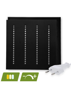 Luxar Louvre LED Paneel 60x60cm 30W Dimbaar CCT Eurosnoer Zwart