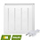 Luxar Luxar Louvre LED Paneel 60x60cm 30W CCT Eurosnoer Wit