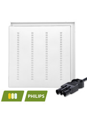 Luxar Louvre LED Paneel 60x60cm 30W CCT 3-SWP Wit