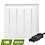 Luxar Luxar Louvre LED Paneel 60x60cm 30W CCT 3-SWP Wit