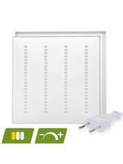 Luxar Louvre LED Paneel 60x60cm 30W Dimbaar CCT Eurosnoer Wit