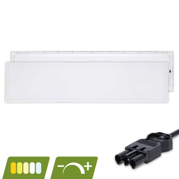Luxar LED Paneel Europa 30W Dimbaar 120x30cm CCT 3-SWP Snoer