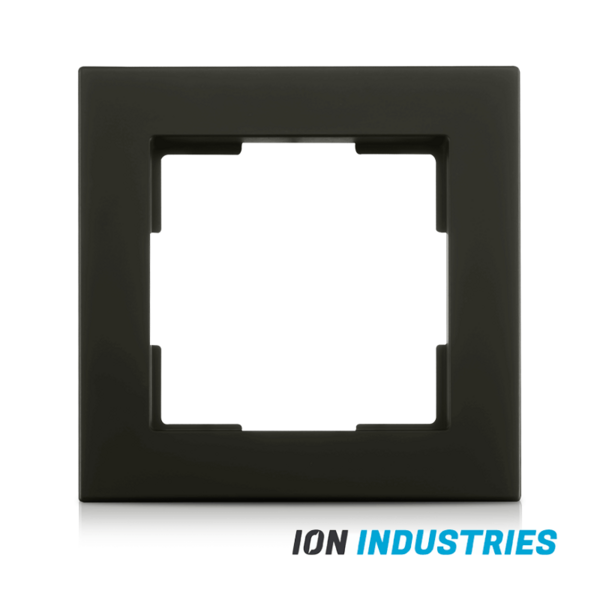 ION INDUSTRIES Afdekraam 1-Voudig V1 Matzwart 85x85mm