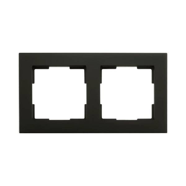ION INDUSTRIES Afdekraam 2-Voudig V1 Matzwart 156x85mm