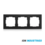 ION INDUSTRIES Afdekraam 3-Voudig V1 Matzwart 227x85mm