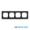 ION INDUSTRIES Afdekraam 4-Voudig V1 Matzwart 298x85mm