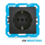 ION INDUSTRIES ION INDUSTRIES - Wandcontactdoos V1/J1 mat zwart
