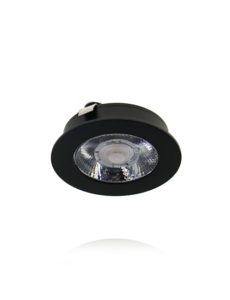 Luxar Mini LED Spot 3W 12V Inbouw IP44 Zwart 14mm hoog