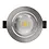 Luxar IP44 LED inbouwspot kantelbaar 5 Watt Dim to Warm 2000K-3000K Zilver CRI90