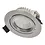 Luxar IP44 LED inbouwspot kantelbaar 5 Watt Dim to Warm 2000K-3000K Zilver CRI90