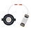 Luxar IP44 LED inbouwspot kantelbaar 5 Watt Dim to Warm 2000K-3000K zwart CRI90