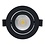 Luxar IP44 LED inbouwspot kantelbaar 5 Watt Dim to Warm 2000K-3000K zwart CRI90