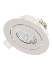 Luxar IP44 LED inbouwspot kantelbaar 5W Dim to Warm 2000K-3000K Wit CRI90