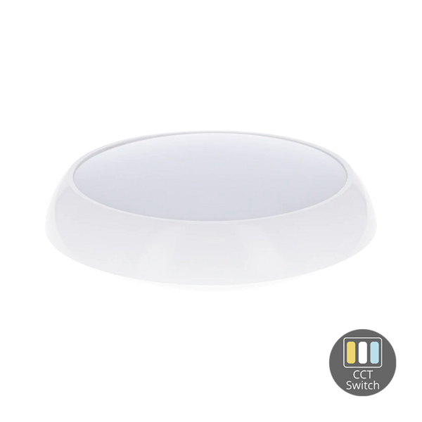 Luxar Luxar Neso LED Plafonnière 8W/12W/16W IP65 CCT-Switch Wit