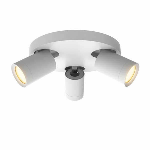 Luxar Luxar Lexi Plafondarmatuur Rond 3xGU10 Mat Wit