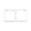 ION INDUSTRIES Afdekraam 2-Voudig J1 Alpin Wit  153x80mm