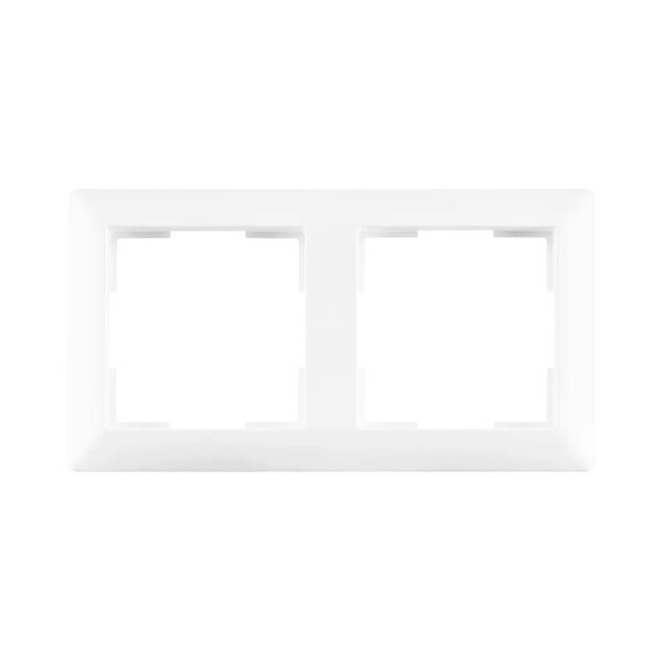 ION INDUSTRIES Afdekraam 2-Voudig J1 Alpin Wit  153x80mm