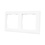 ION INDUSTRIES Afdekraam 2-Voudig J1 Alpin Wit  153x80mm