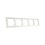 ION INDUSTRIES Afdekraam 5-Voudig J1 Alpin Wit 366x80mm