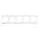 ION INDUSTRIES Afdekraam 5-Voudig J1 Alpin Wit 366x80mm